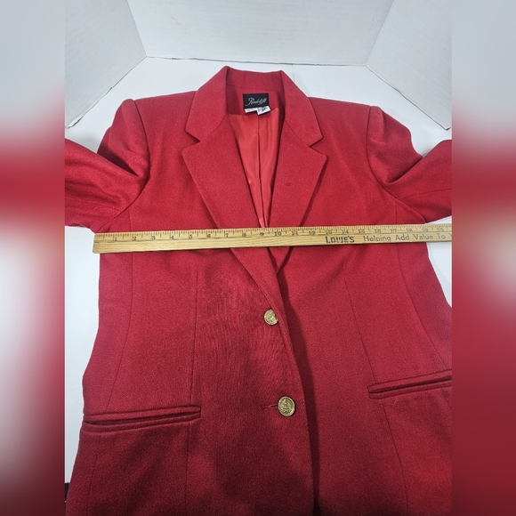 RADCLIFFE Women's Red Blazer - Picture 4 of 8